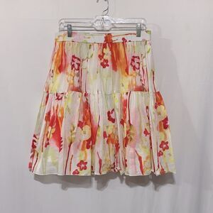 OLD NAVY vibrant tiered skirt elastic waist elastic waist fully lined women sz S